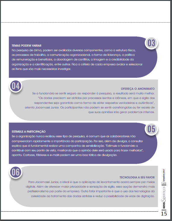 Revista Bens e Serviços - Perfix Ivan - Clima Organizacional - Pag 15.png