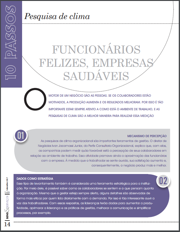 Revista Bens e Serviços - Perfix Ivan - Clima Organizacional - Pag 14.png